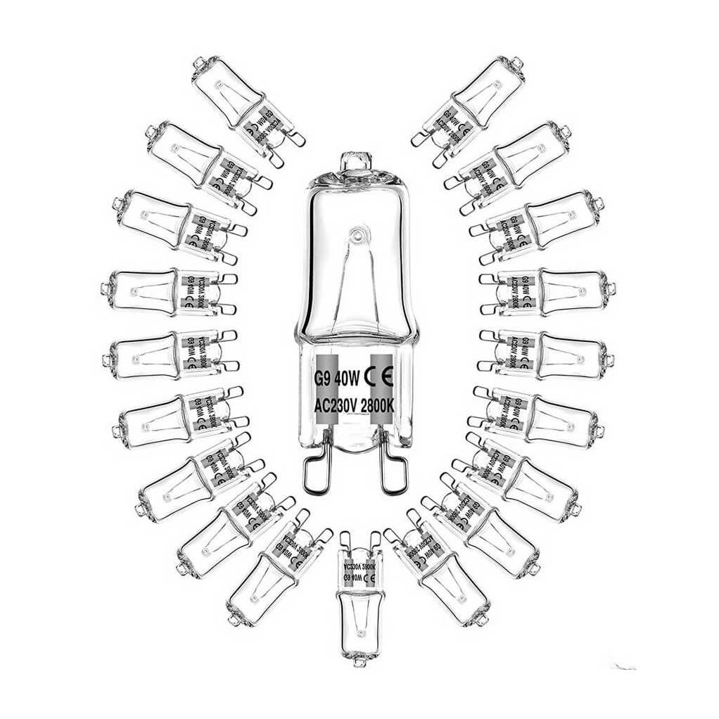 60W 40W LED Halogen Bulbs 30W G9 Genre Energy Efficient Lighting Solution