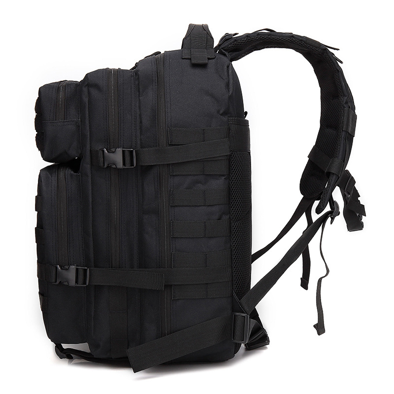 45L Black High Quality Rucksack Tactical Backpack Waterproof Gym Multi-functional Sports Travel Large Capacity Backpack