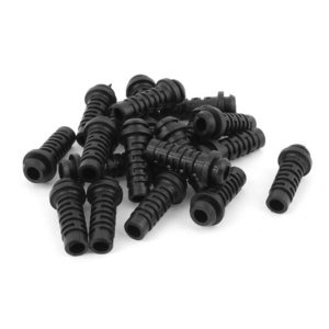 27x8x5mm Rubber Strain Relief Cord Boot Protector Wire Cable Sleeve Hose for Power Tool Cellphone Charger