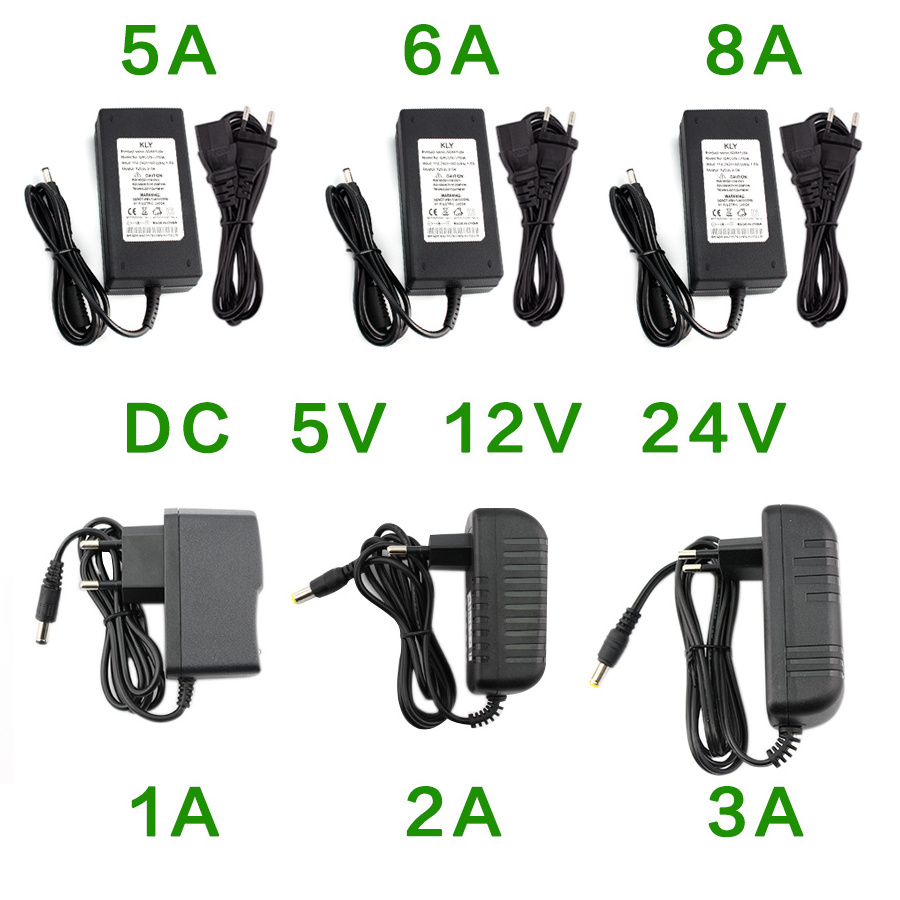 Power Supply DC 5V 12V 24V 1A 2A 3A 5A 6A 8A 12 Volt Power Supply Charger 12v AC Power Adapter Led Strip Lamp Hoverboard Adapter