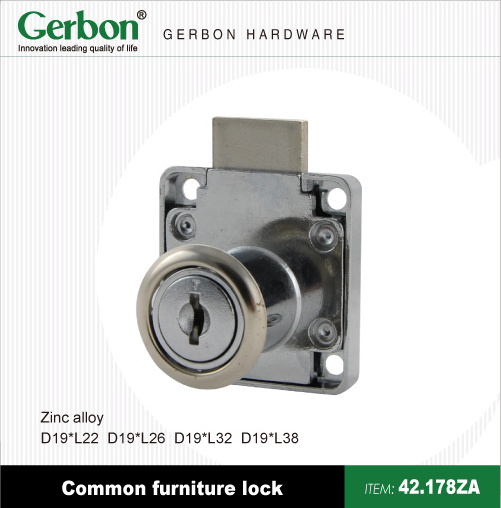 zinc alloy drawer lock cabinet lock hot sale