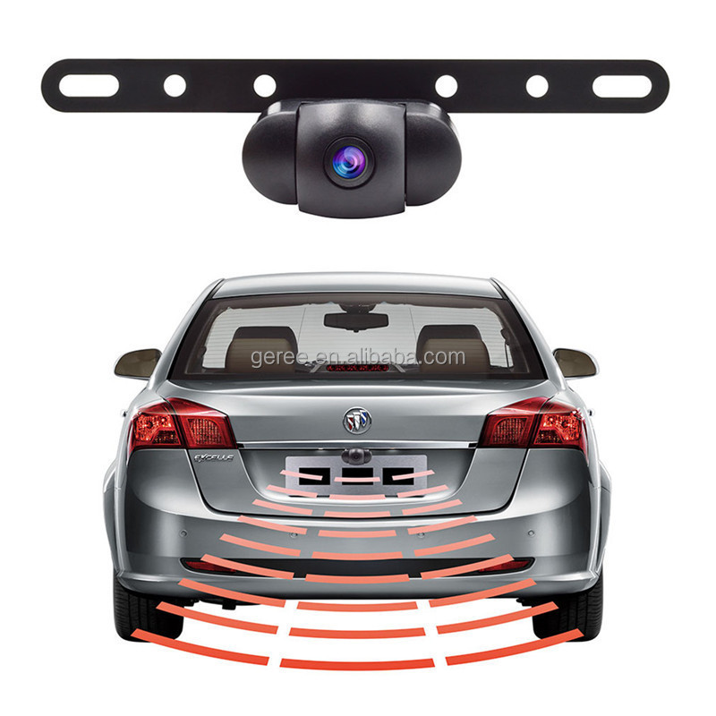 Wireless Reverse reversing Rear View Back Up Parking Camera Car License Plate camera with 4.3 inch Monitor for Car SUV RV