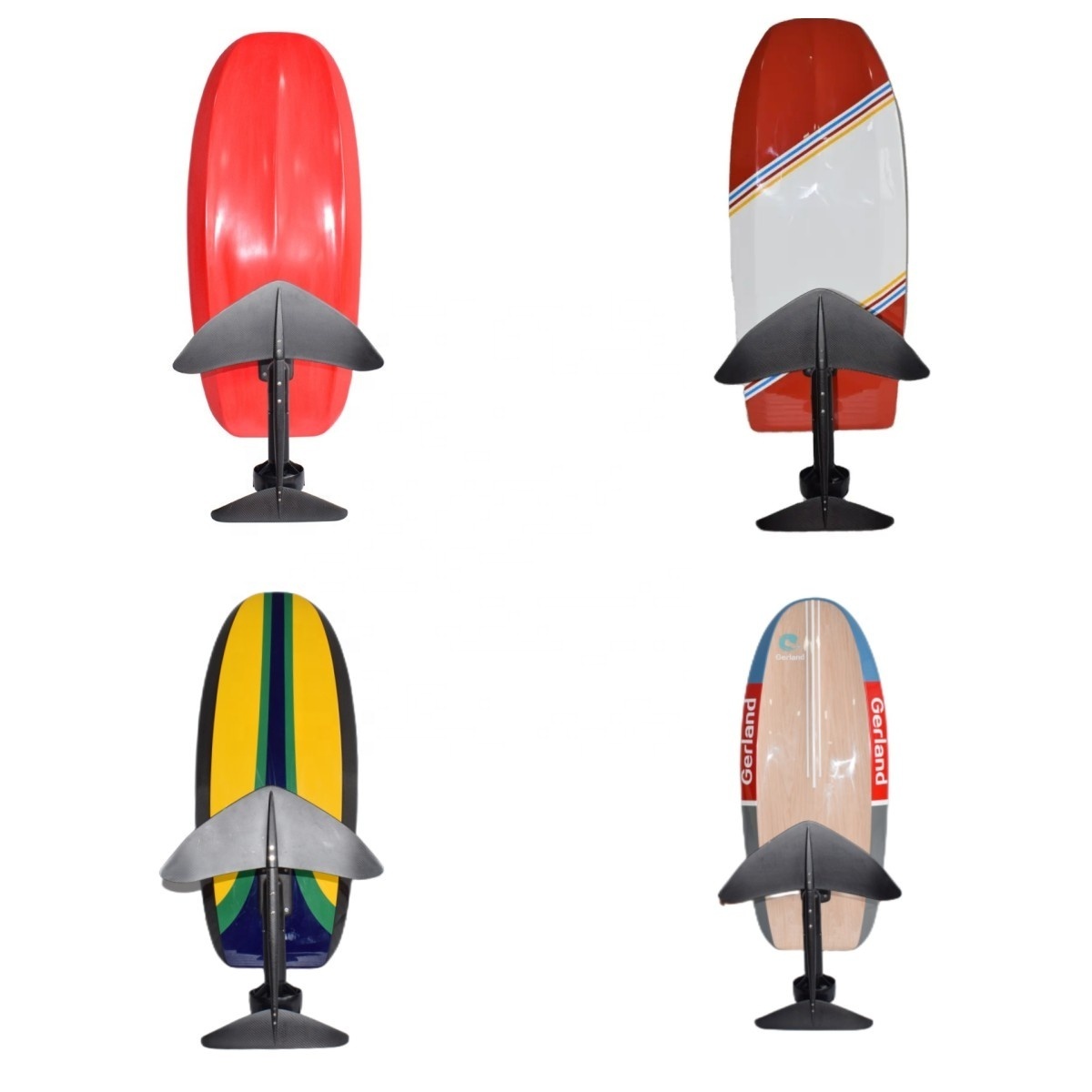 Bamboo Wooden Color Custom Logo Efoil Jet Board Electric Foil Board Power Water Ski Fly Hydrofoil Motorized Surfboard