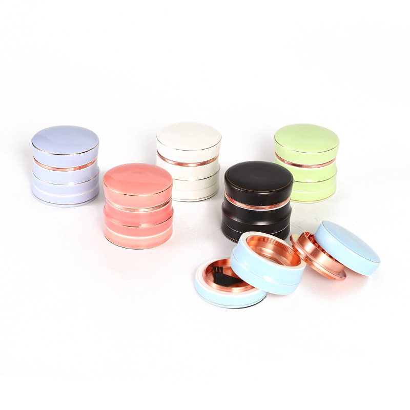 4 Layers Mini Cute  Hemp Pepper Pot Spice Mill Zinc Alloy Metal Dry Herb Smoke Cigarette Accessories Herbal Tobacco Grinder