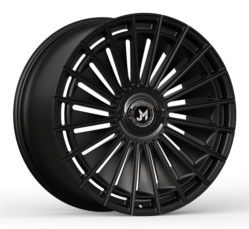 For Maybach GLS  23 inch  5x112  mat black / silver spoke  forged monoblock  forged wheels