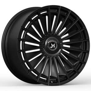 For Maybach GLS  23 inch  5x112  mat black / silver spoke  forged monoblock  forged wheels