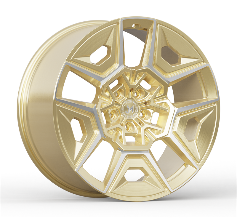 22 inch  5*120  gold & black one piece replica  forged wheels for bmw benz