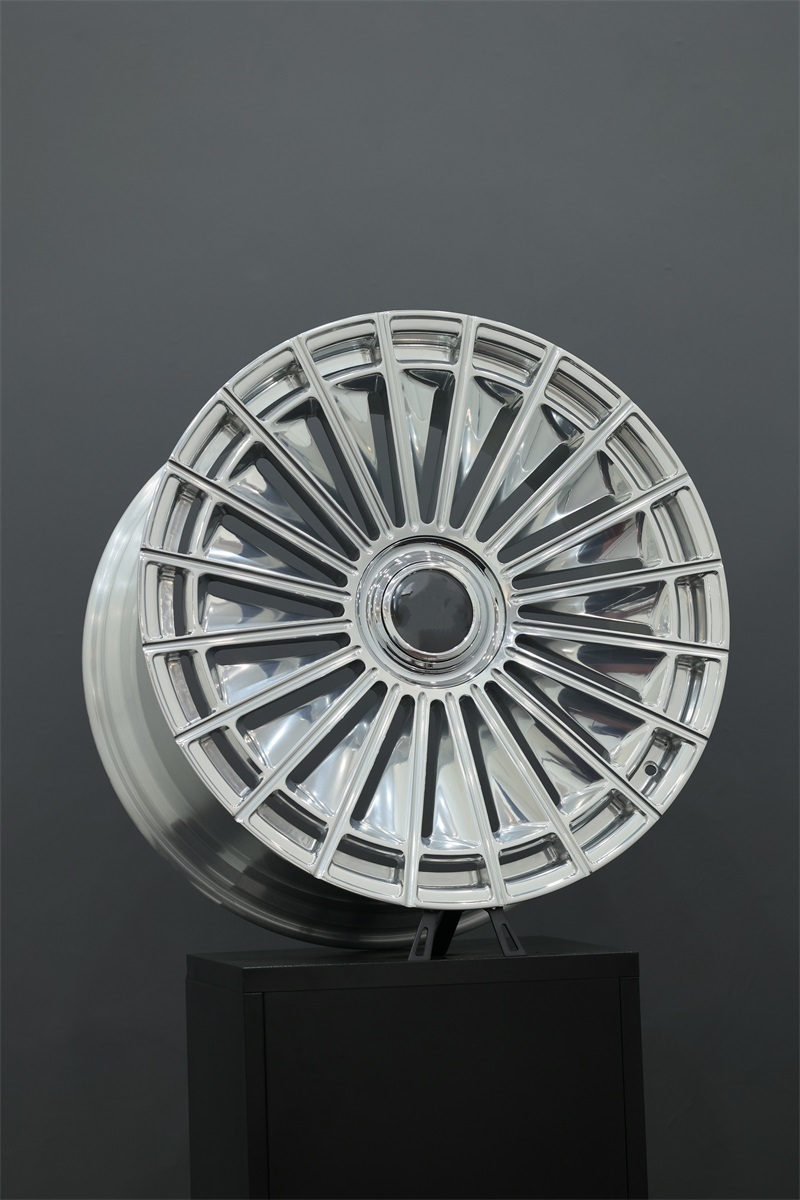 For Maybach GLS  23 inch  5x112  mat black / silver spoke  forged monoblock  forged wheels