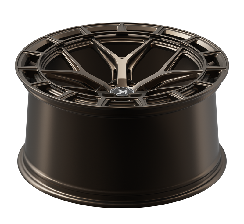 Custom color 17 18 19 20 21 22 23 24 26 inch matt bronze / brush aluminum 5x112 monoblock deep alloy concave forged wheels rims