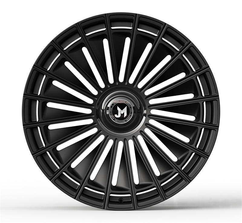 For Maybach GLS  23 inch  5x112  mat black / silver spoke  forged monoblock  forged wheels