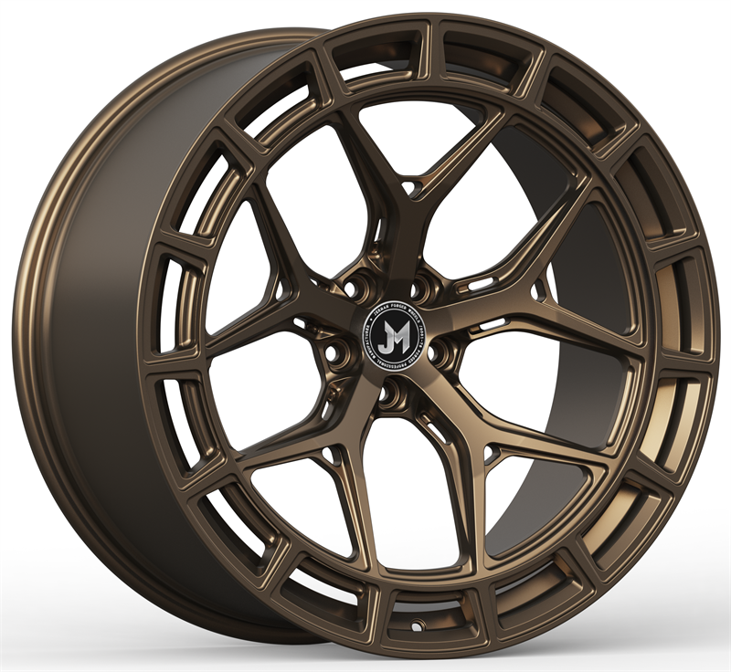 Custom color 17 18 19 20 21 22 23 24 26 inch matt bronze / brush aluminum 5x112 monoblock deep alloy concave forged wheels rims