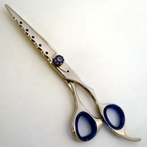 Professional Hair Salon Fancy Blade with Stones