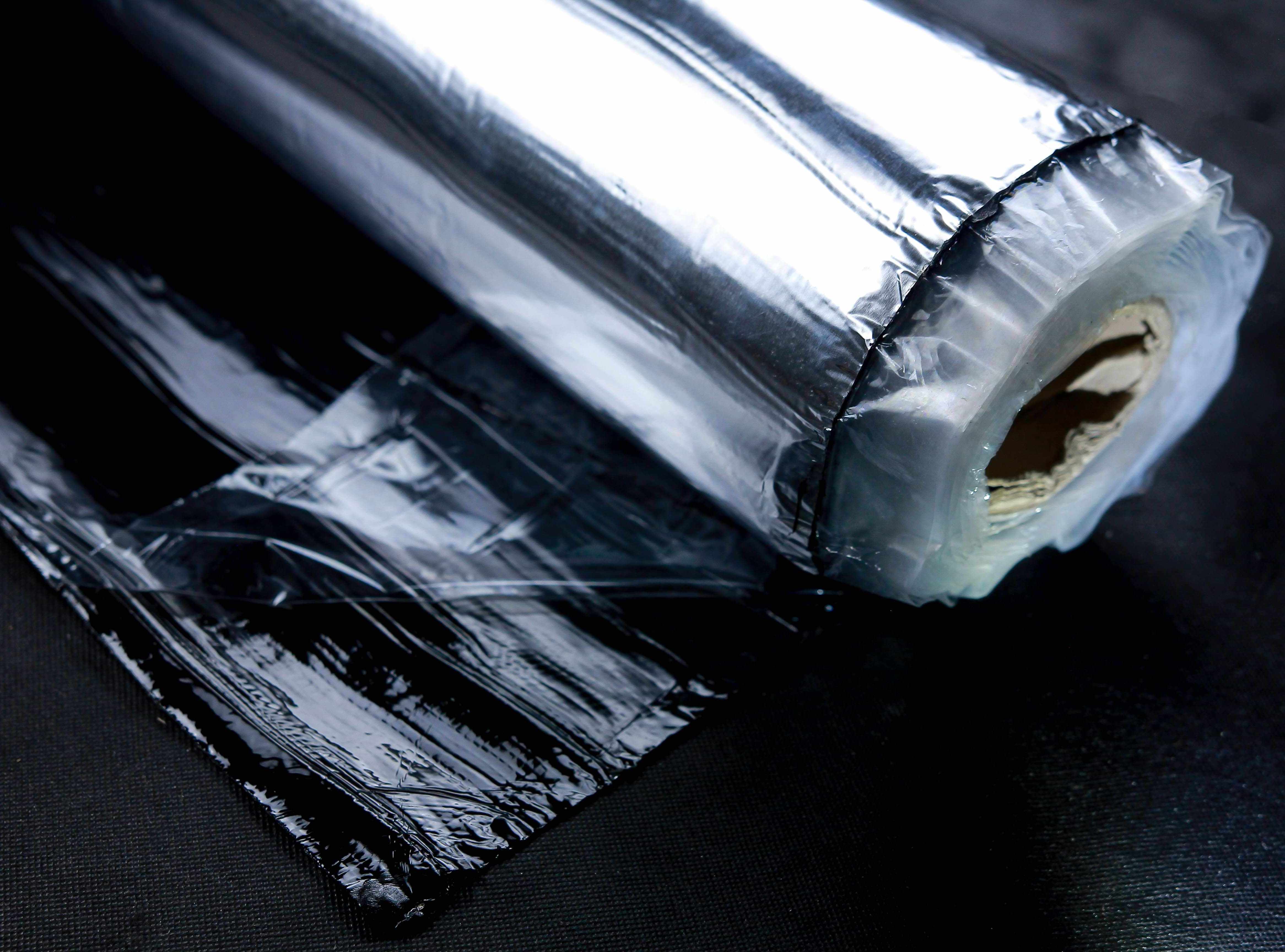 Germetex LM SF - self adhesive butyl roofing material with aluminum foil on the outer surface