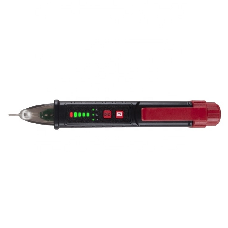 Non-Contact Voltage Tester AC Electricity Detector Pen 12V-1000V/48V-1000V Dual Range with Red & Green LEDs Flashlight