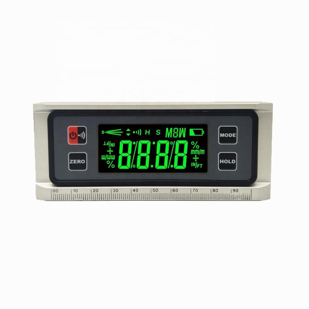 IP42 LED Display Screen Aluminum Frame Measuring Inclinometer Gauge Torpedo Digital Level