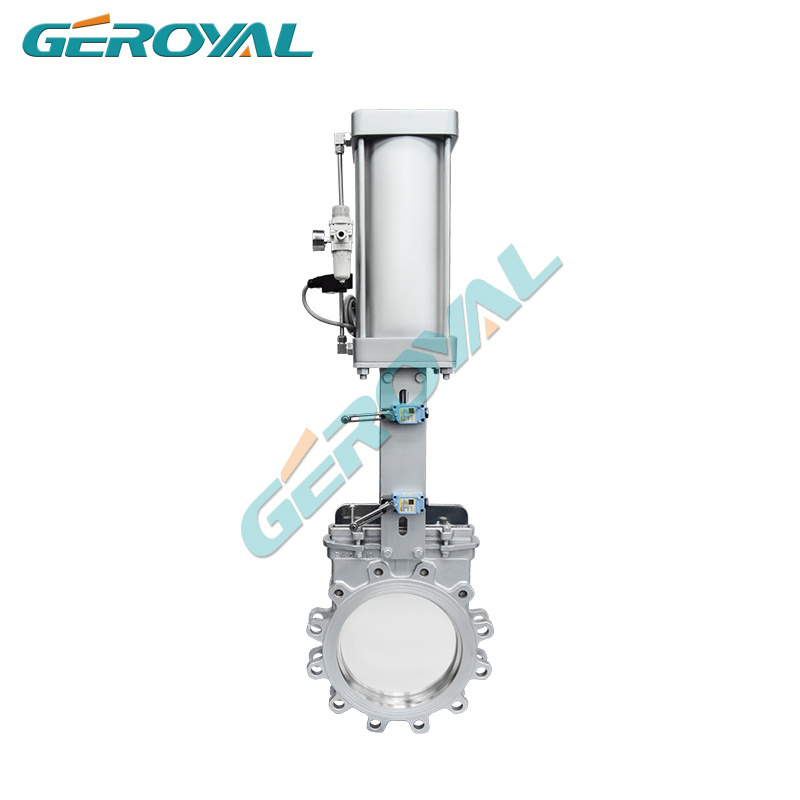 Geroyal Pneumatic Knife Gate Valve Stainless Steel  Knife Gate valve