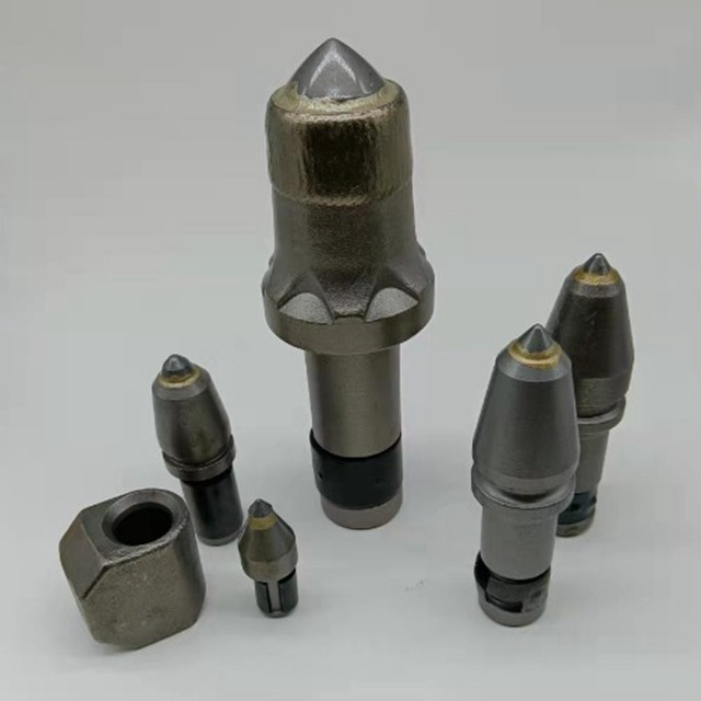 civil engineering trenching picks foundation drilling tools conical step carbide cutter teeth tunneling tools