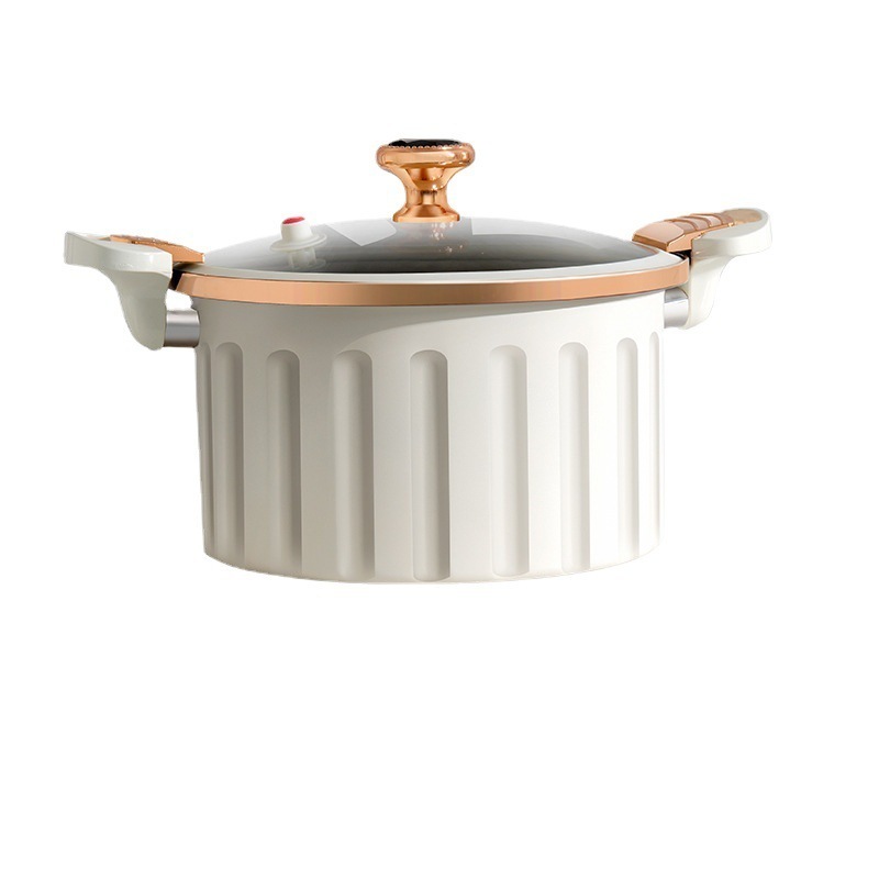 Commercial 20L Iron Hotel Non-Stick Soup Pot Casserole Ceramic Stainless Steel Barrels Round Stock Pot