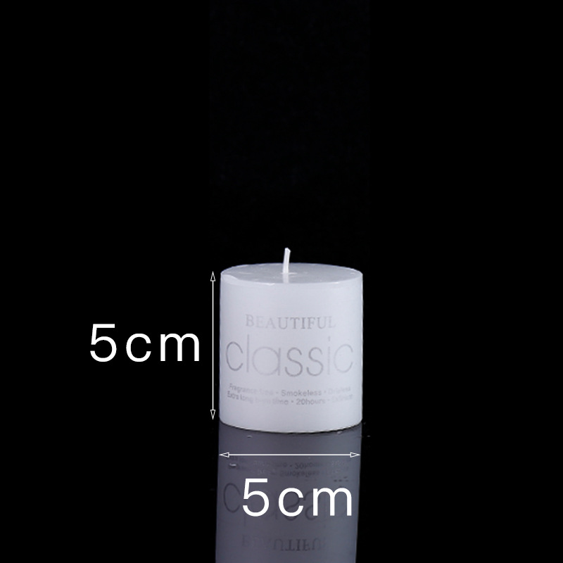 Wholesale Classic Smokeless Pillar Candle Column wax Large Ivory White Cylindrical Scented Candles