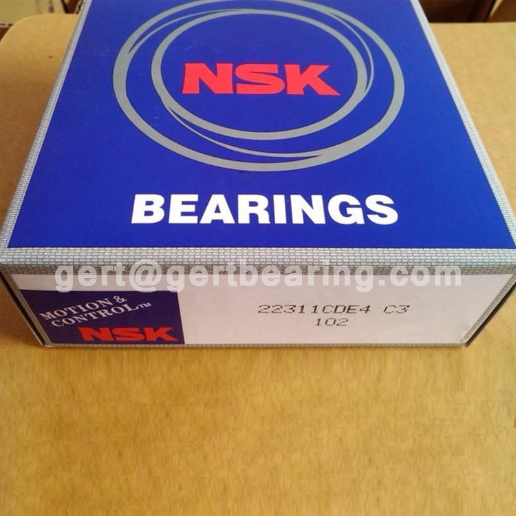 Export NSK Spherical Roller Bearing 22311 EAE4 Original Japan NSK 22311 Spherical roller bearing