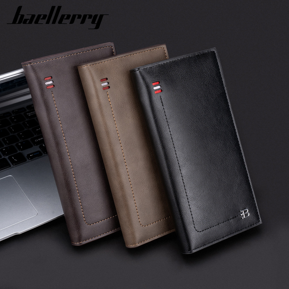 Wholesale New Luxury long wallet for men Fashion Long Card Holder Wallets for manlarge volume baellery long wallet