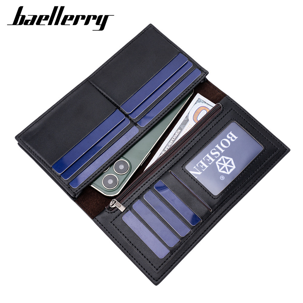 Wholesale New Luxury long wallet for men Fashion Long Card Holder Wallets for manlarge volume baellery long wallet