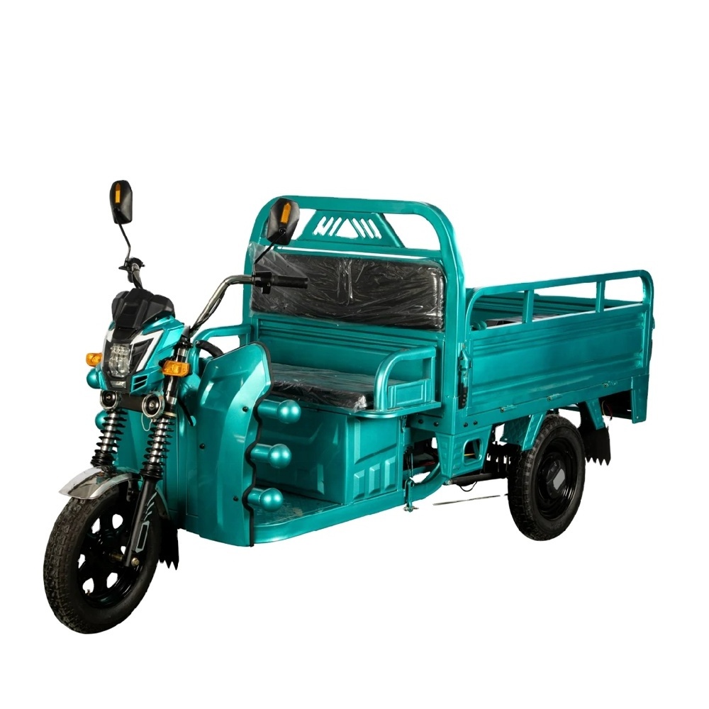 Strong Power Cargo Transportation Electric Cargo Motorcycle E Vehicle 3 Wheels GRS 60V Baby Tricycle 4 in 1 Brushless Open 5-7h