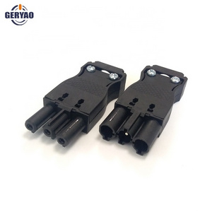 3-Pin Plug Connectors Electrical Cable Wire Male + Female Flat Connector