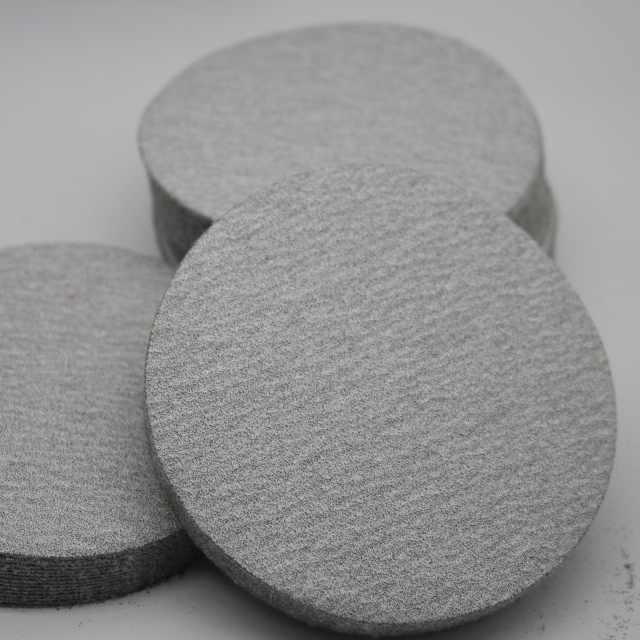 Wholesale customized 60-1000 models for polishing wood, metal, aluminum oxide, white round sandpaper