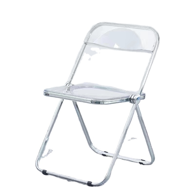 Modern business conference transparent plastic chair banquet folding chair negotiation chair outdoor