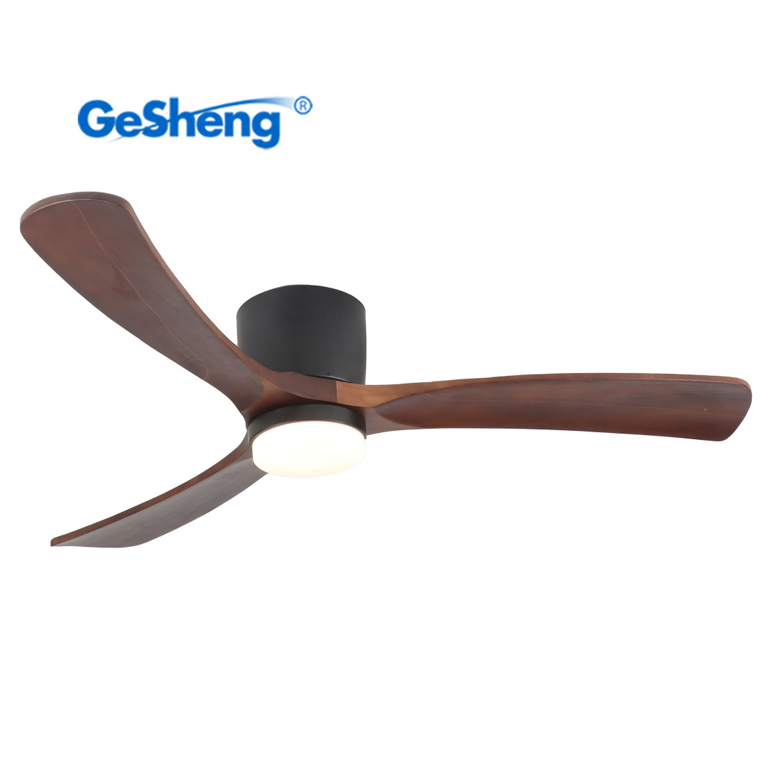 Morden roof ceeling seeling fan 3 blades dc remote control inverter fandelier wood ceiling fan light