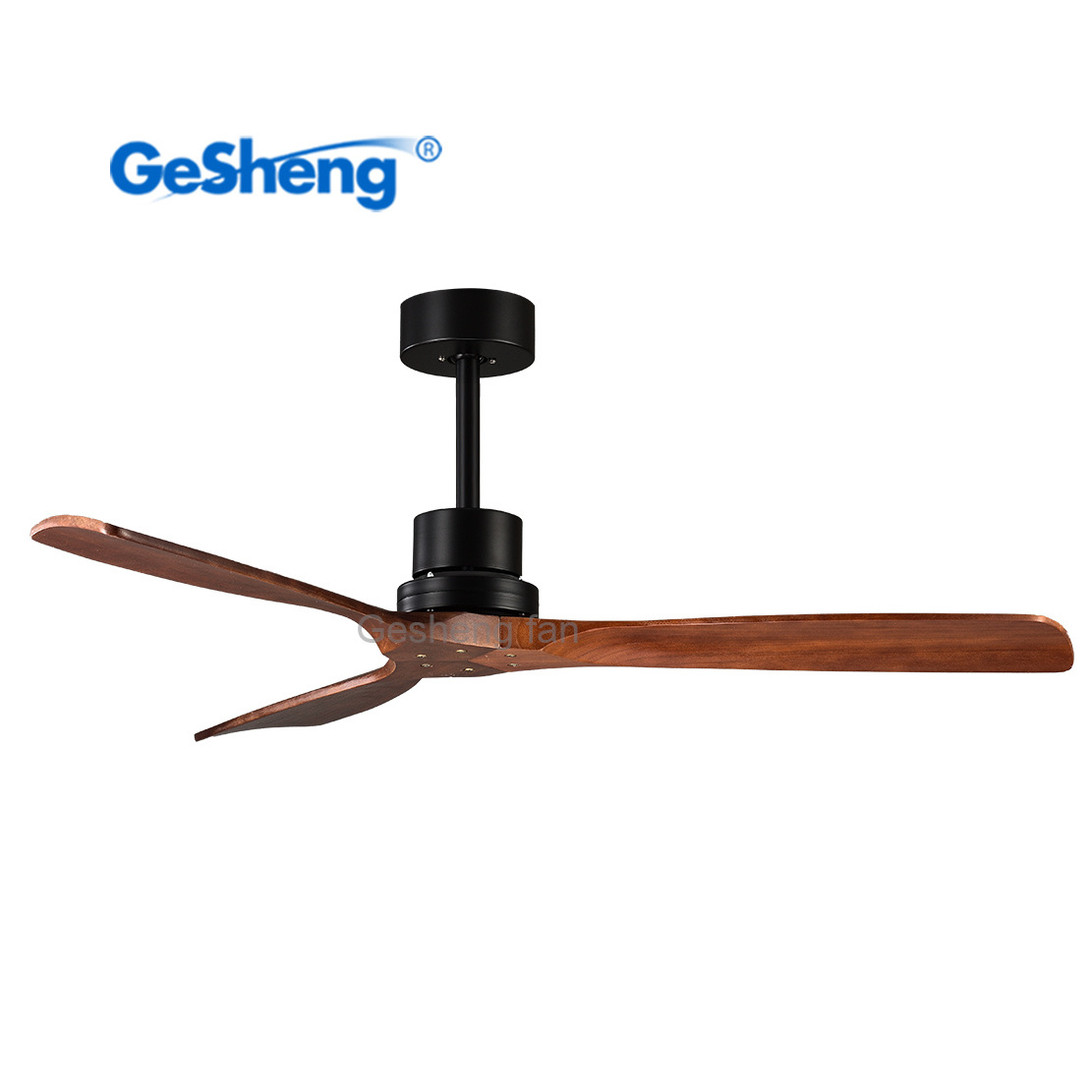 Design electric ceiling fan light ventilador de techo led 3 wood blades dc remote control led ceiling fan with led lamp lights