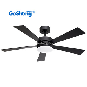 China wholesale 48 inch black 5 ABS blades lampara ventilador orient ceiling fan with light parts