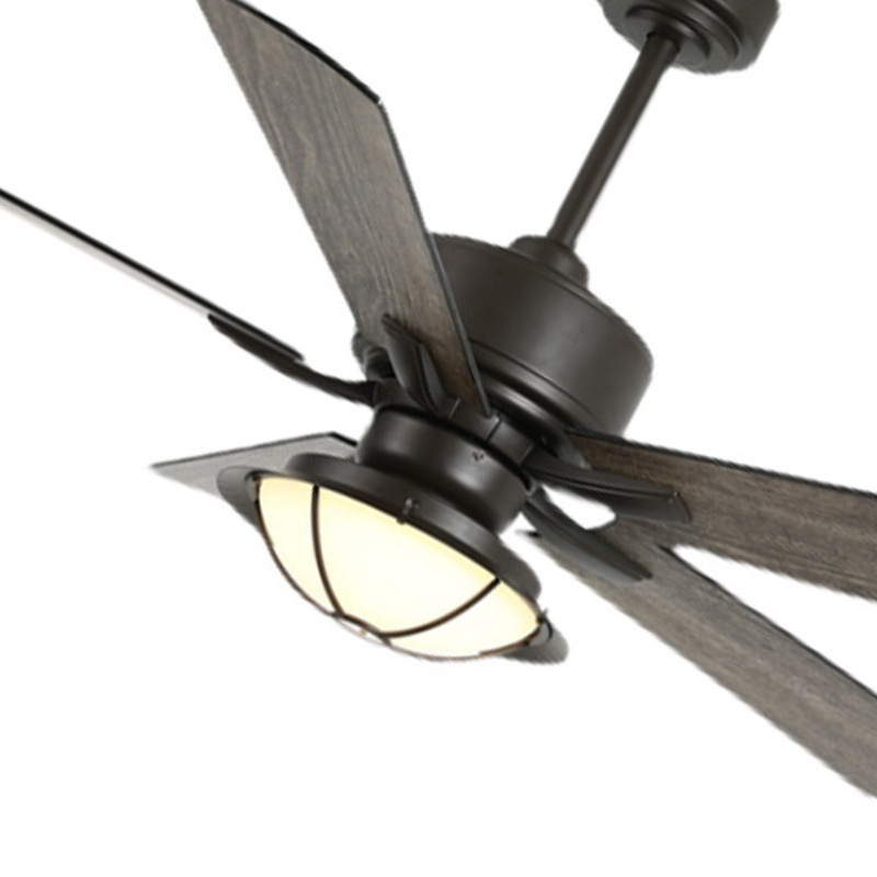 Modern Style waterproof IP44 outdoor fan lamp 5 plywood blades dc bldc ceiling fans with led lights remote control