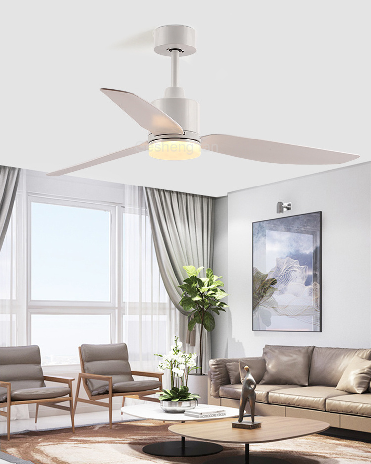 High quality bedroom 3 ABS blades fan ceil modern light dc bldc remote control fan ceiling