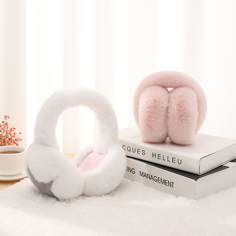 Wholesale Cute Faux Fur for Cold Protection Women Soft Warm Ear Muff Winter for Ladies