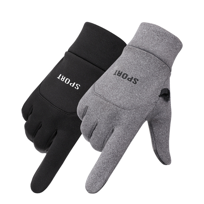 Custom sport hand warmer water resistant man winter cycling bike gloves for touch screen