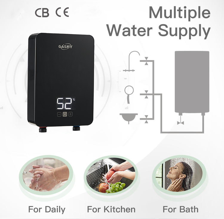 Vertical Tankless Bath Water Heater instant electric shower water heater hot water electric