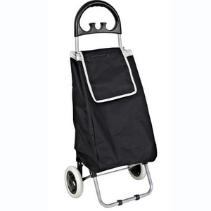 Custom logo Eco-friendly reusable supermarket/retail stores waterproof oxford vegetable shopping cart trolley bag    with wheels