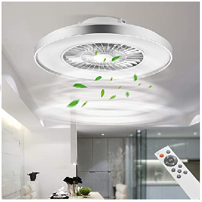 Intelligent remote control high-power LED fan light can be remotely controlled with dimming and wind speed fan light