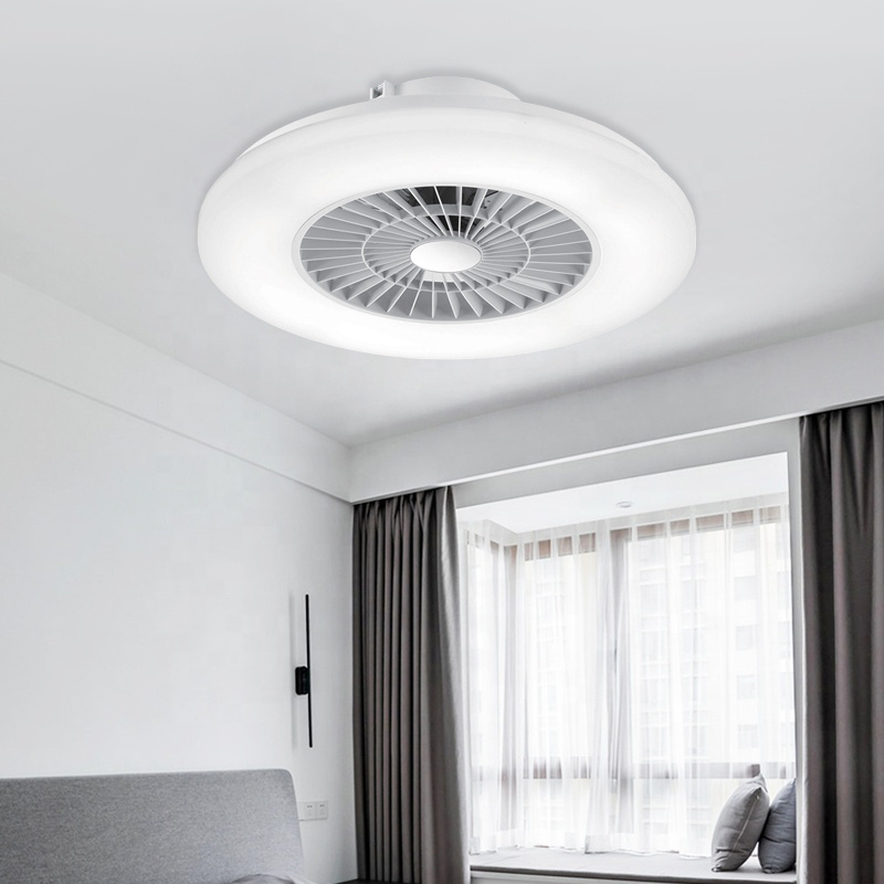 Intelligent remote control high-power LED fan light can be remotely controlled with dimming and wind speed fan light