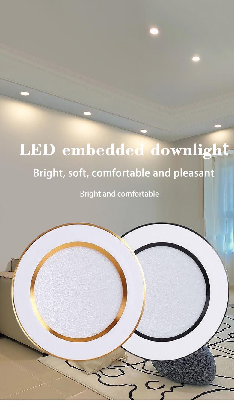 Commercial High Lumen Up Down Light 3W 5W 7W Down Light Cob Recessed Ceiling Downlight Mini Tri Color Dimmable Led Downlight