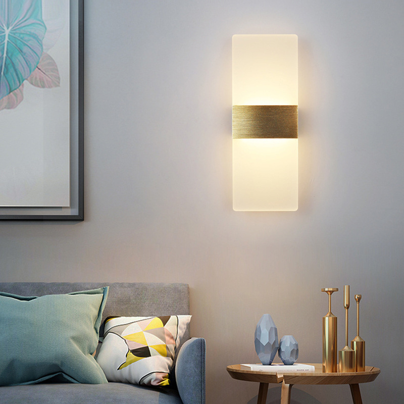 Home Bedroom Room Hotel Decor Acrylic Modern Wall Sconces 3000K Warm White Indoor Wall lamp Exterior Light Wall Light