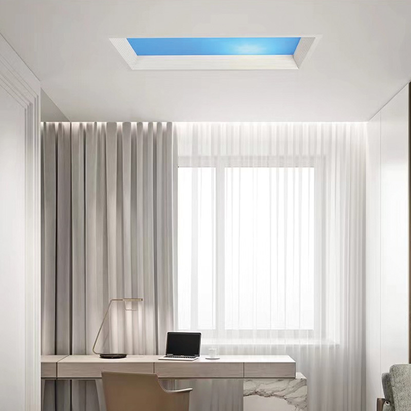 WIFI control ultra thin Led sky panel light embedded install living room bedroom kitchen bathroom blue sky ceiling light