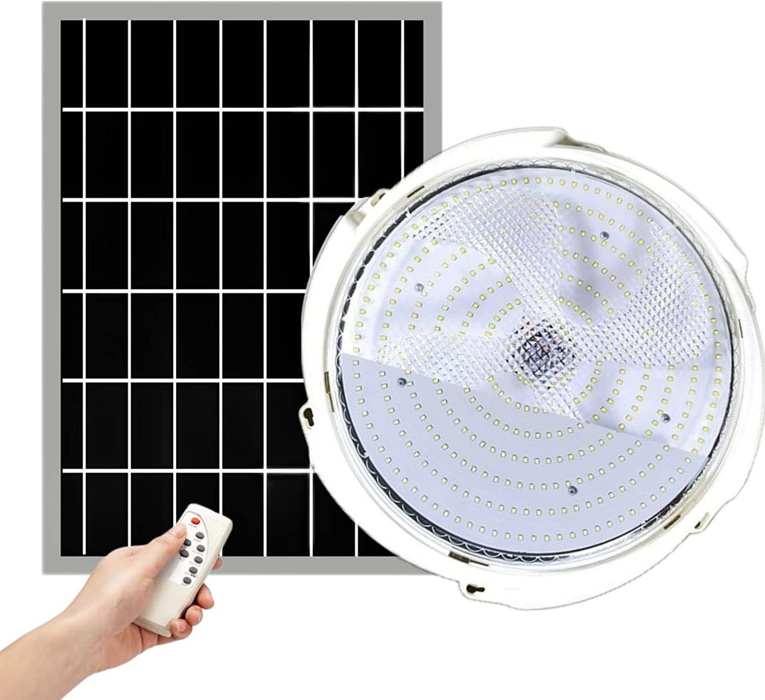 Indoor House Dustproof Solar Home Lighting System Dimming Home Lamp Panel Light Outdoor Solar Ceiling Light