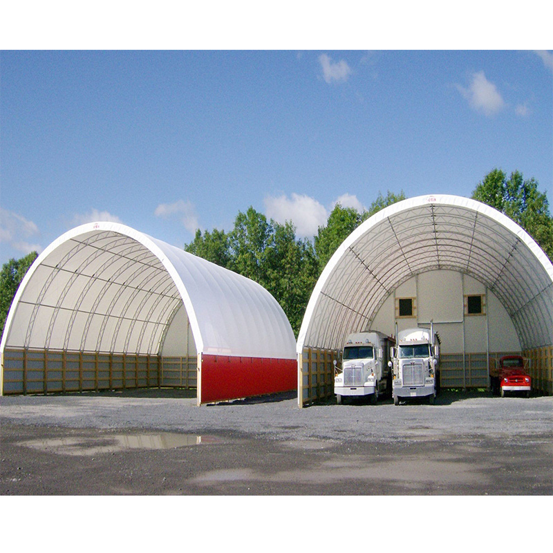 outdoor heavy duty prefab 40ft  storage dome shelter Manufacturer of shipping container shelter canopy