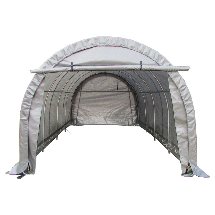 Outdoor Storage Shed Canopy Portable Shelter Heavy Duty Carport with Roll-up Zipper Door for Bike, Motorcycle, Storage