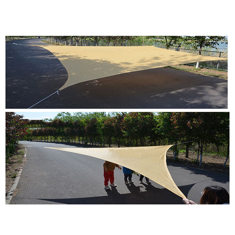 China Factory Wholesale Custom Design HDPE UV Block Awning Steel D-Rings Sun Shade Sail Canopy for Patio Garden Backyard Outdoor