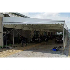 Custom Portable Mobile Push-pull Canopy folding garage Shed PVC Push and pull Sunshade Tent for Parking car wash tent