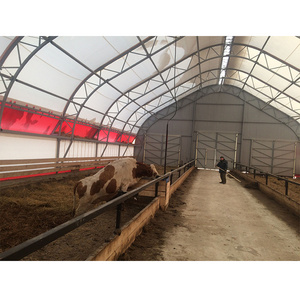 New prefab steel frame fabric livestock shed horse canopy cattle shelter tent cattle cow sheep shelter shed animal tent for sale